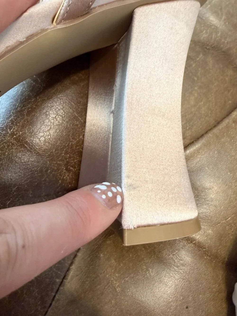 Jewel Badgley Mischka Fayola Nude Knot Heels Size 11